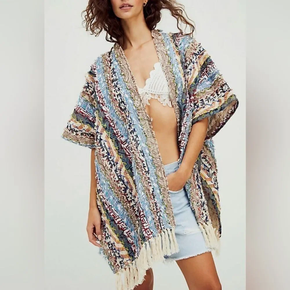 FP Now and Then upcycled kimono. OSFM